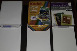 Paper test 1: wb on officedepot 108 bright white (left) Paper width =