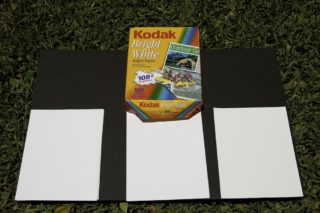 Paper test 2: wb on kodak 108 bright white (center) Paper width =