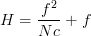 hf-calc Hyperfocal distance equation.