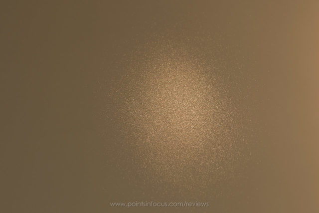 Plus semi-gloss off axis reflection