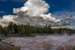 Building Storm over the Lower Geyser Basin