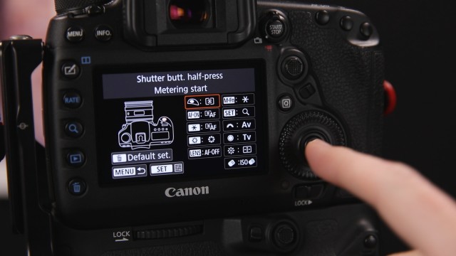 Custom controls menu on the canon 5d mark 4