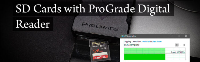 SanDisk UHS-I SD Cards and ProGrade Readers lede
