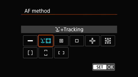 AF method settings